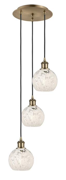 Innovations 113B-3P-AB-G1216-6WM LED Pendant, Antique Brass