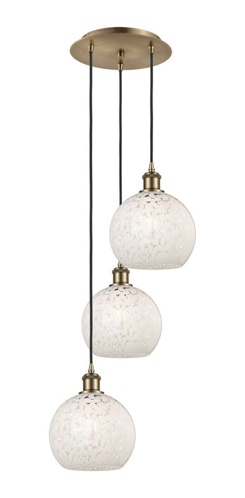 Innovations 113B-3P-AB-G1216-8WM LED Pendant, Antique Brass