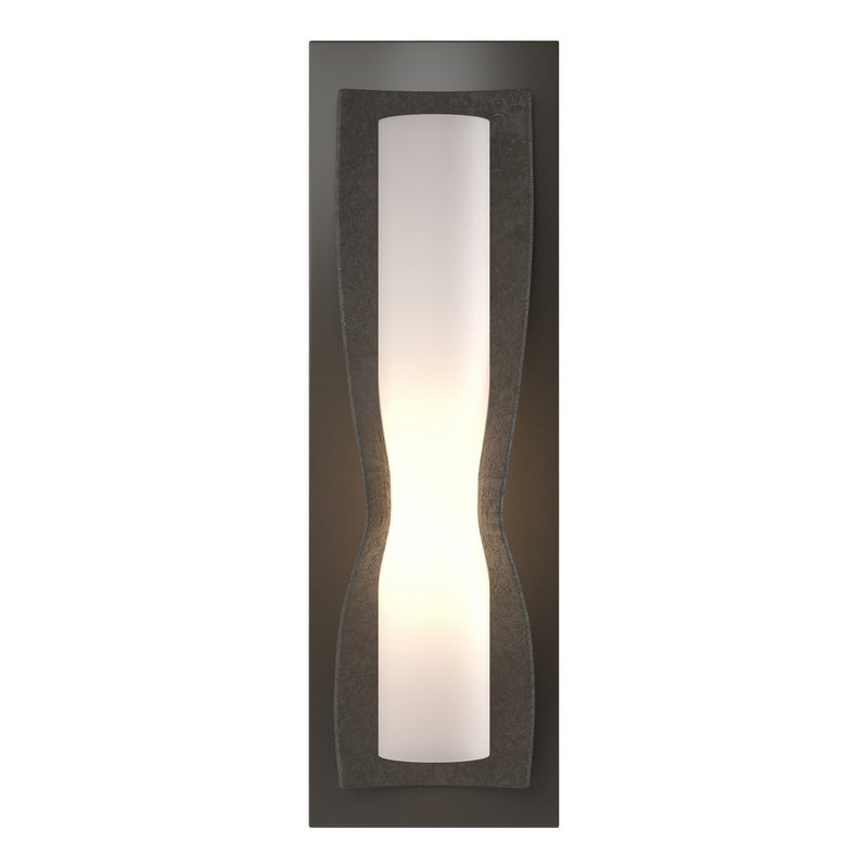 Hubbardton Forge 204790-SKT-07-GG0301 One Light Wall Sconce, Dark Smoke