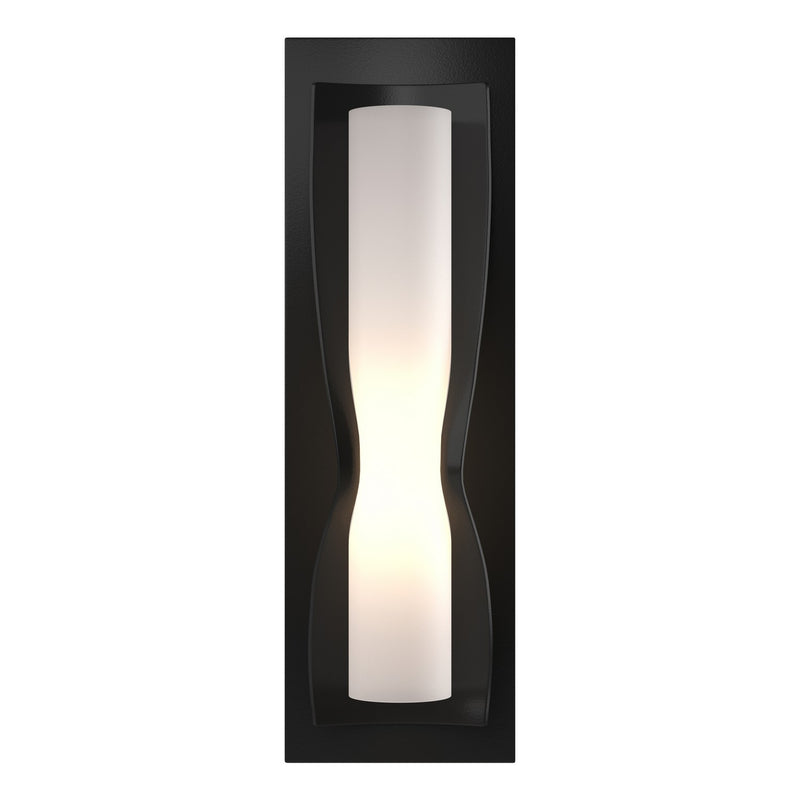 Hubbardton Forge 204790-SKT-10-GG0301 One Light Wall Sconce, Black
