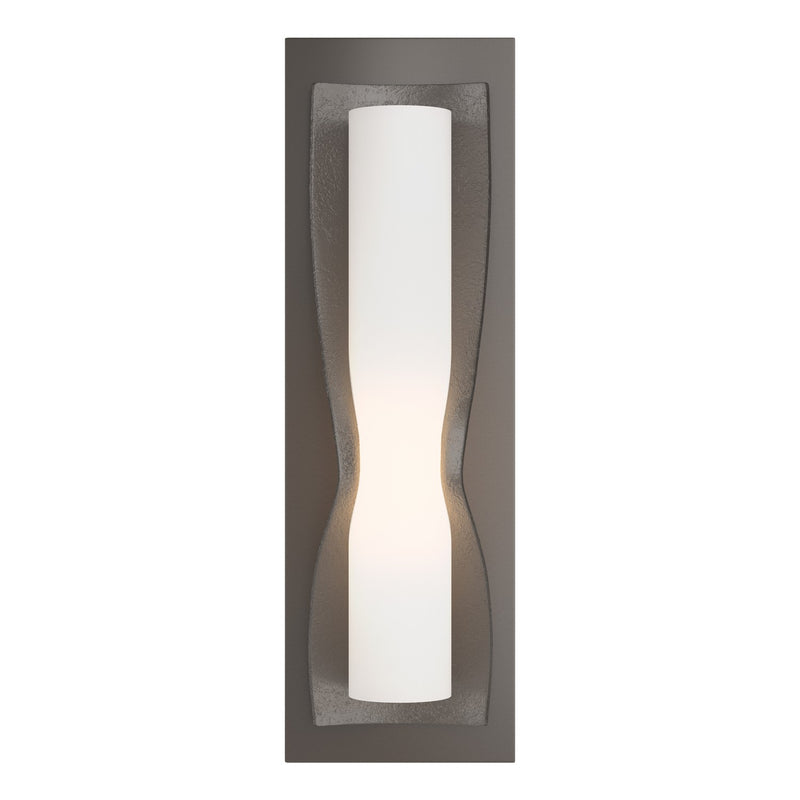 Hubbardton Forge 204790-SKT-14-GG0301 One Light Wall Sconce, Oil Rubbed Bronze