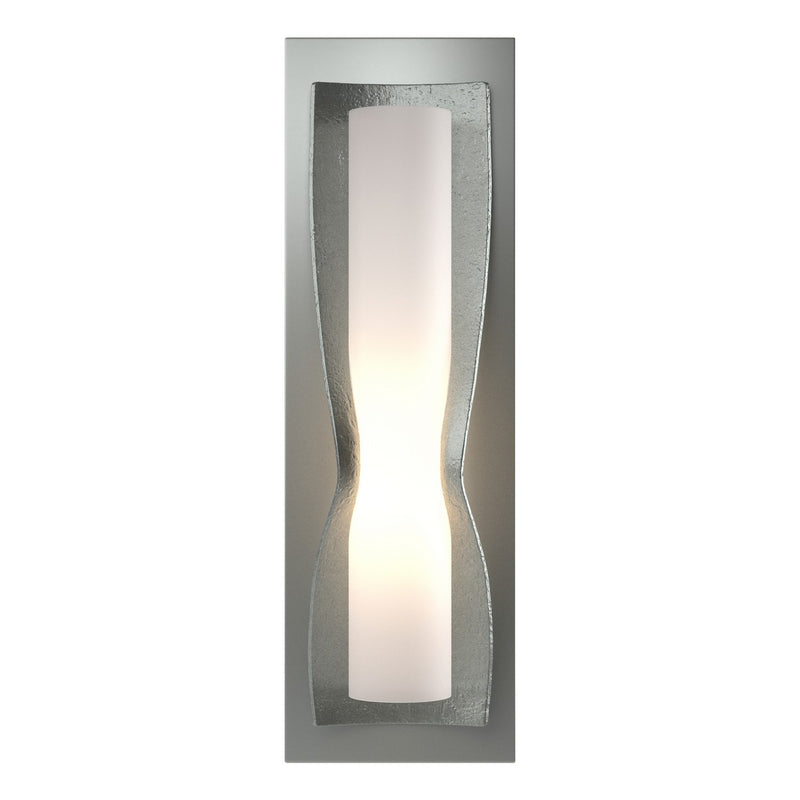 Hubbardton Forge 204790-SKT-82-GG0301 One Light Wall Sconce, Vintage Platinum