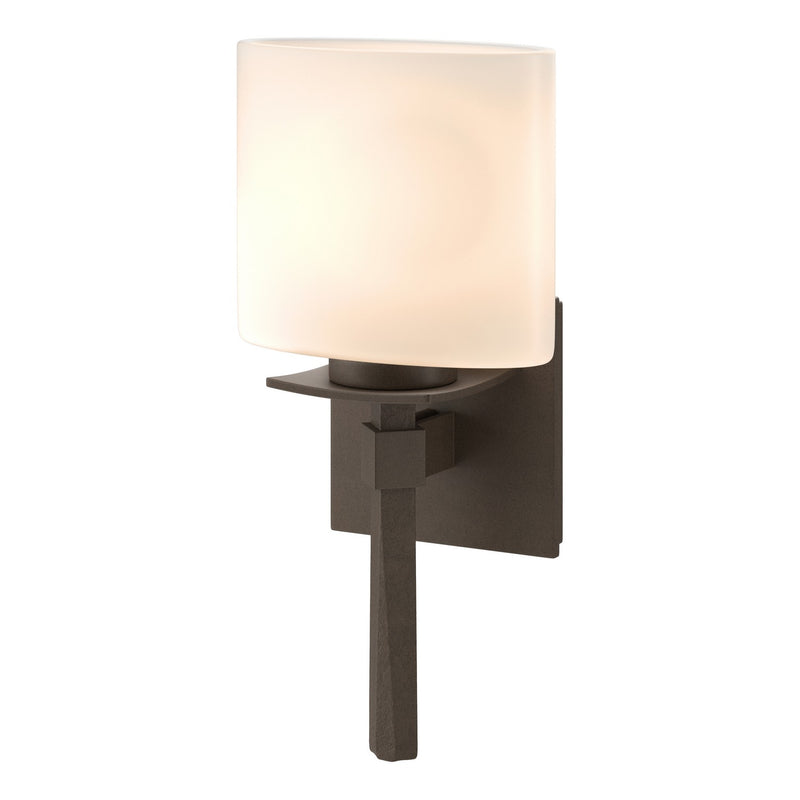 Hubbardton Forge 204820-SKT-05-GG0182 One Light Wall Sconce, Bronze