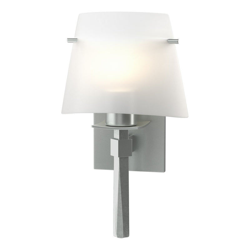 Hubbardton Forge 204825-SKT-82-GG0246 One Light Wall Sconce, Vintage Platinum