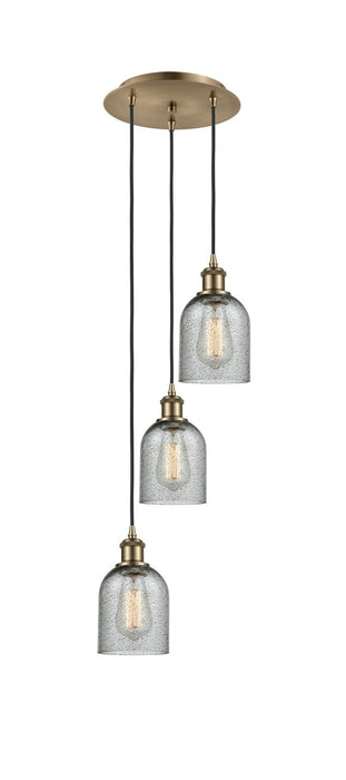 Innovations 113B-3P-AB-G257 LED Pendant, Antique Brass