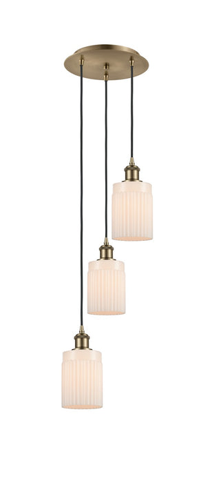 Innovations 113B-3P-AB-G341 LED Pendant, Antique Brass