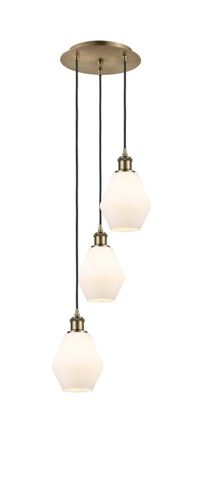 Innovations 113B-3P-AB-G651-6 LED Pendant, Antique Brass