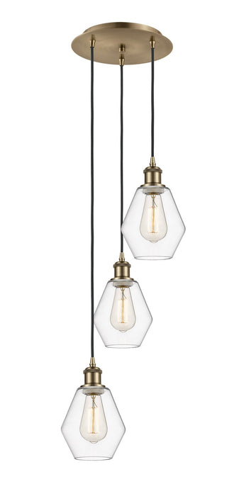 Innovations 113B-3P-AB-G652-6 LED Pendant, Antique Brass