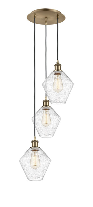 Innovations 113B-3P-AB-G654-8 LED Pendant, Antique Brass