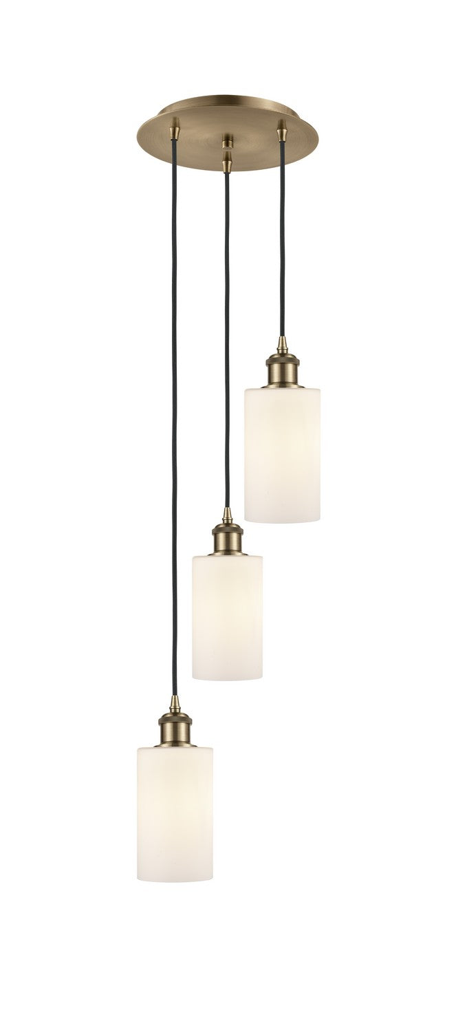 Innovations 113B-3P-AB-G801 LED Pendant, Antique Brass