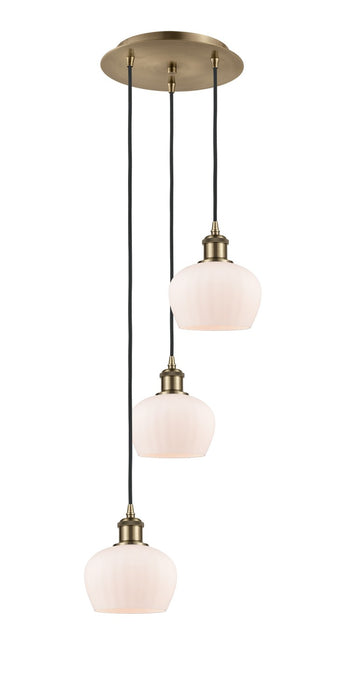 Innovations 113B-3P-AB-G91 LED Pendant, Antique Brass