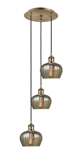 Innovations 113B-3P-AB-G96 LED Pendant, Antique Brass