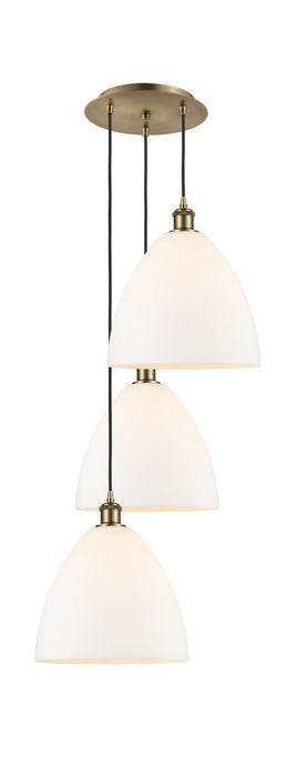 Innovations 113B-3P-AB-GBD-121 LED Pendant, Antique Brass
