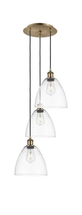 Innovations 113B-3P-AB-GBD-92 LED Pendant, Antique Brass