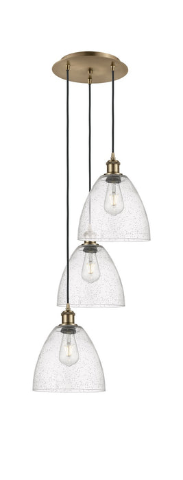 Innovations 113B-3P-AB-GBD-94 LED Pendant, Antique Brass
