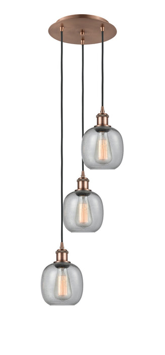 Innovations 113B-3P-AC-G104 LED Pendant, Antique Copper