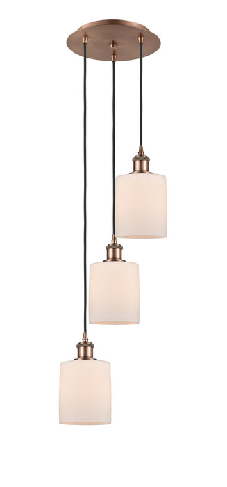 Innovations 113B-3P-AC-G111 LED Pendant, Antique Copper