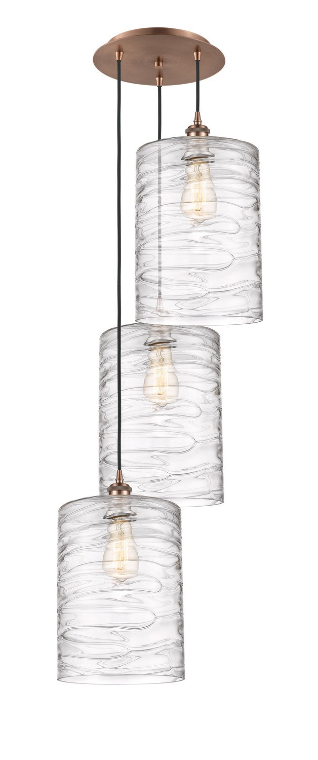 Innovations 113B-3P-AC-G1113-L LED Pendant, Antique Copper