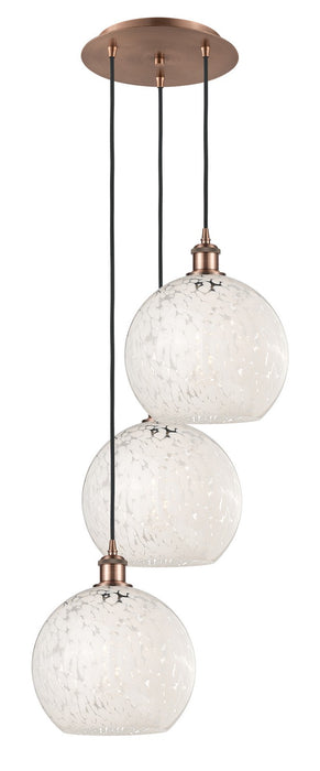Innovations 113B-3P-AC-G1216-10WM LED Pendant, Antique Copper