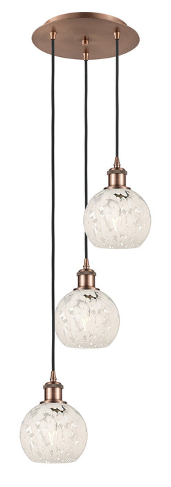 Innovations 113B-3P-AC-G1216-6WM LED Pendant, Antique Copper
