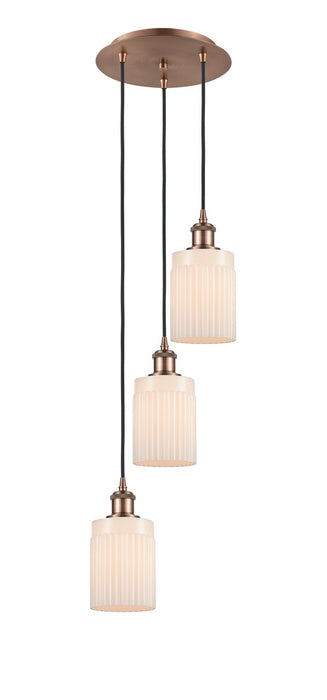 Innovations 113B-3P-AC-G341 LED Pendant, Antique Copper