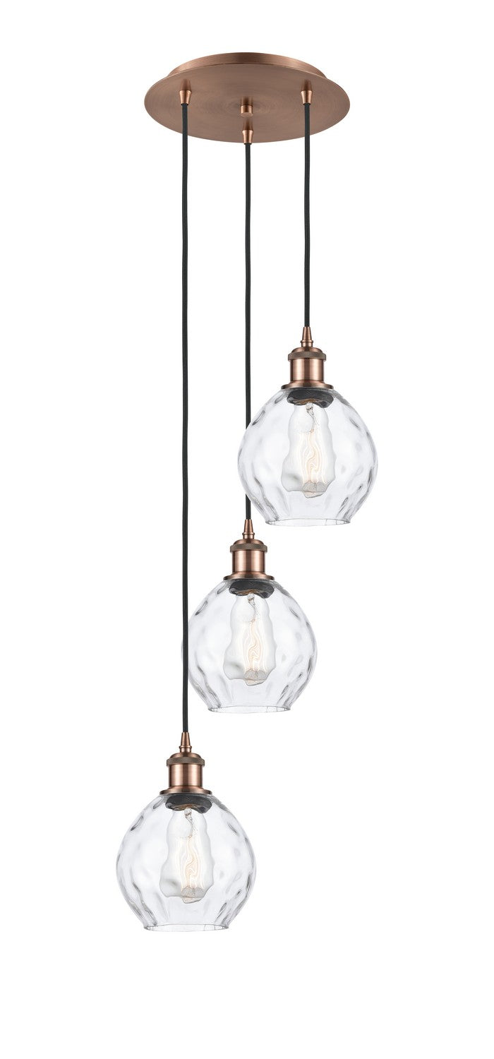 Innovations 113B-3P-AC-G362 LED Pendant, Antique Copper
