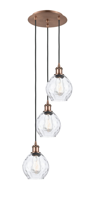 Innovations 113B-3P-AC-G362 LED Pendant, Antique Copper