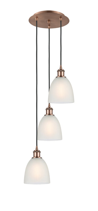 Innovations 113B-3P-AC-G381 LED Pendant, Antique Copper