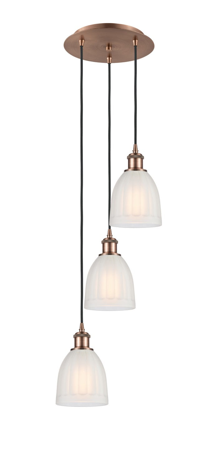 Innovations 113B-3P-AC-G441 LED Pendant, Antique Copper