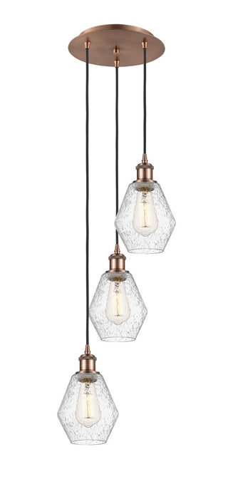 Innovations 113B-3P-AC-G654-6 LED Pendant, Antique Copper