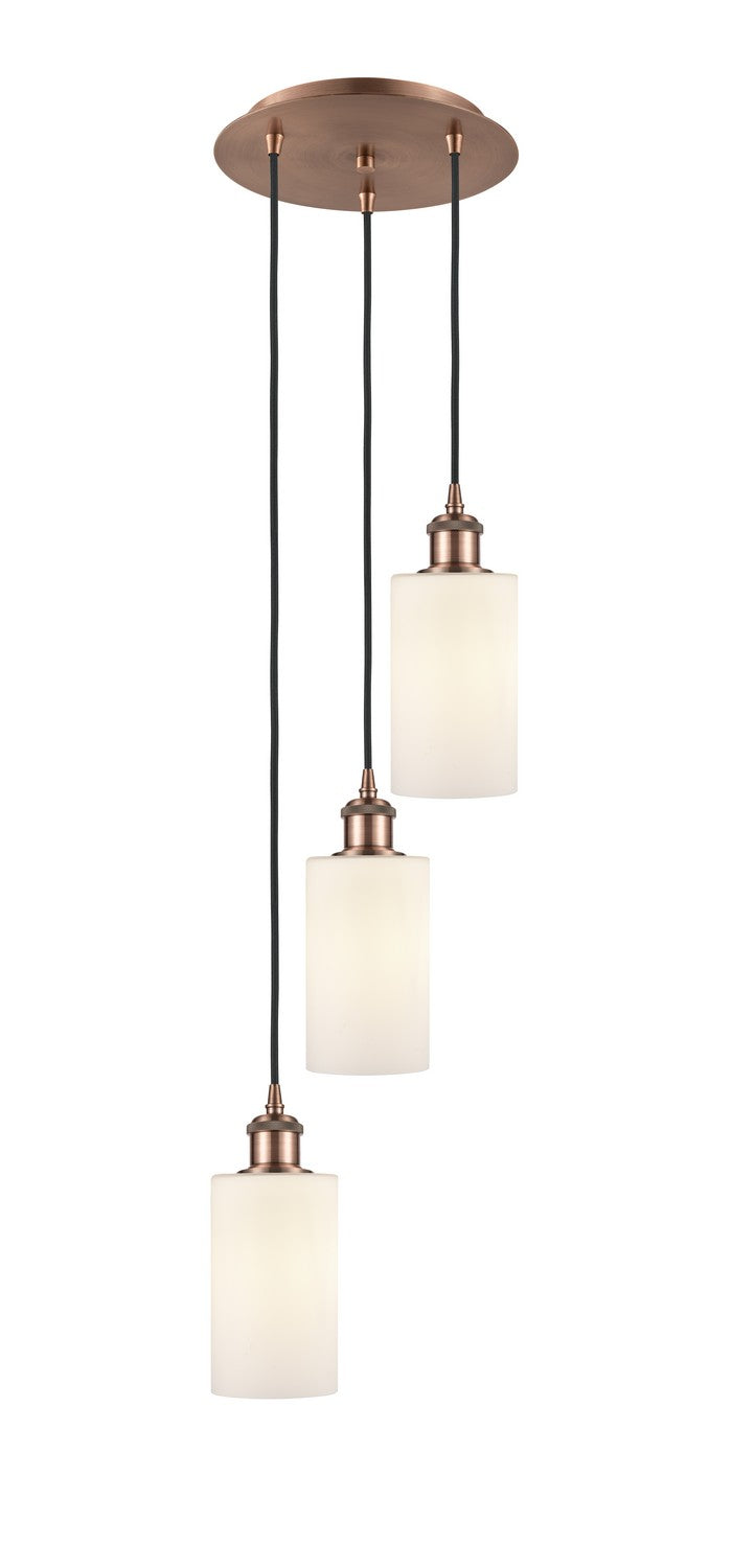 Innovations 113B-3P-AC-G801 LED Pendant, Antique Copper