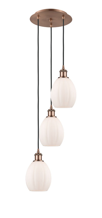 Innovations 113B-3P-AC-G81 LED Pendant, Antique Copper