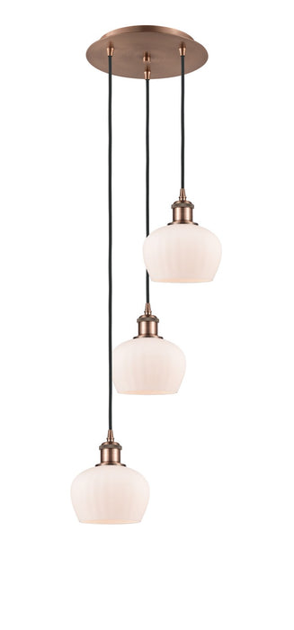 Innovations 113B-3P-AC-G91 LED Pendant, Antique Copper