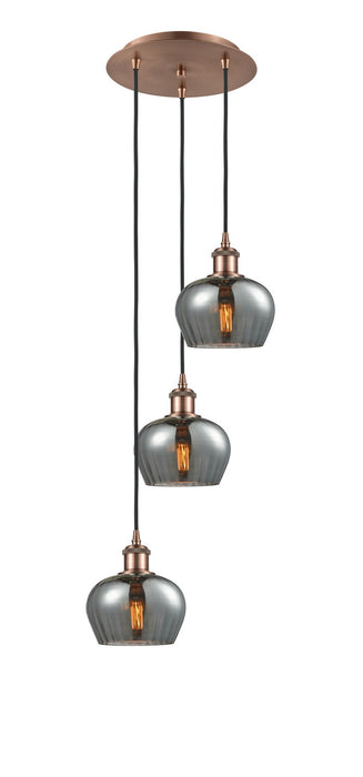 Innovations 113B-3P-AC-G93 LED Pendant, Antique Copper