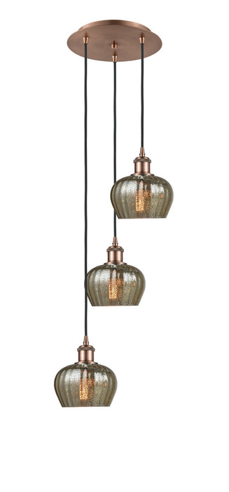 Innovations 113B-3P-AC-G96 LED Pendant, Antique Copper