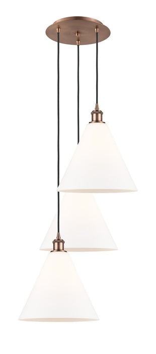Innovations 113B-3P-AC-GBC-121 LED Pendant, Antique Copper