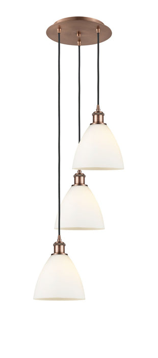Innovations 113B-3P-AC-GBD-751 LED Pendant, Antique Copper