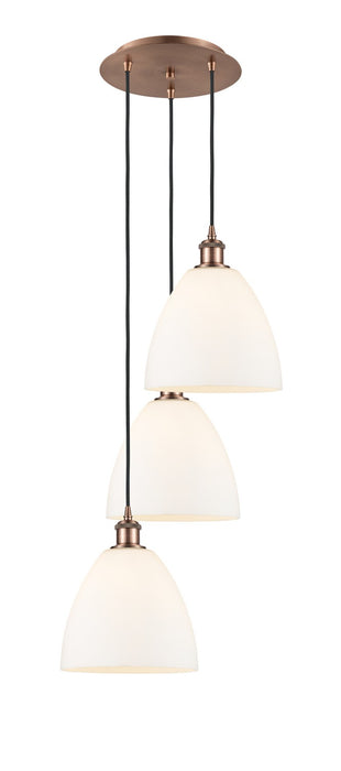 Innovations 113B-3P-AC-GBD-91 LED Pendant, Antique Copper