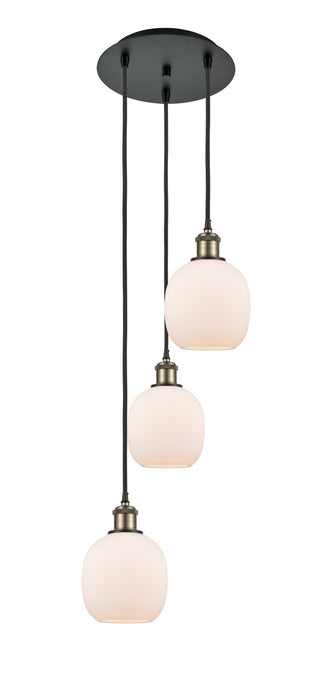 Innovations 113B-3P-BAB-G101 LED Pendant, Black Antique Brass