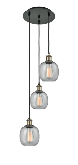 Innovations 113B-3P-BAB-G104 LED Pendant, Black Antique Brass