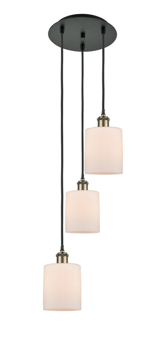 Innovations 113B-3P-BAB-G111 LED Pendant, Black Antique Brass