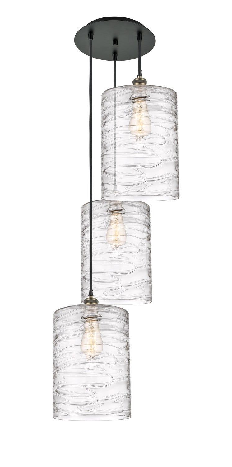 Innovations 113B-3P-BAB-G1113-L LED Pendant, Black Antique Brass