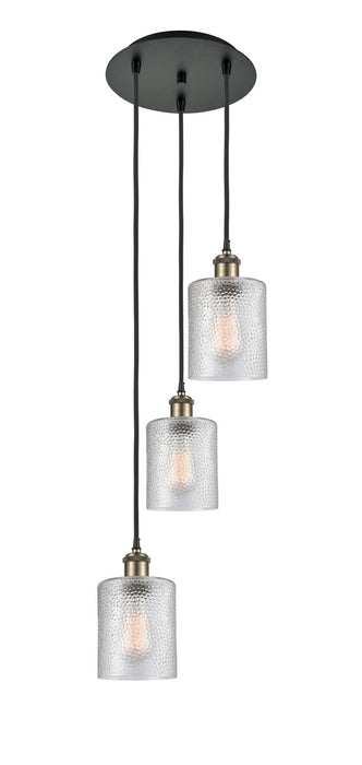 Innovations 113B-3P-BAB-G112 LED Pendant, Black Antique Brass