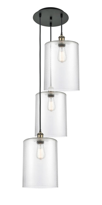 Innovations 113B-3P-BAB-G112-L LED Pendant, Black Antique Brass