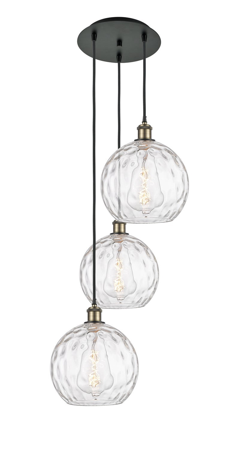 Innovations 113B-3P-BAB-G1215-10 LED Pendant, Black Antique Brass
