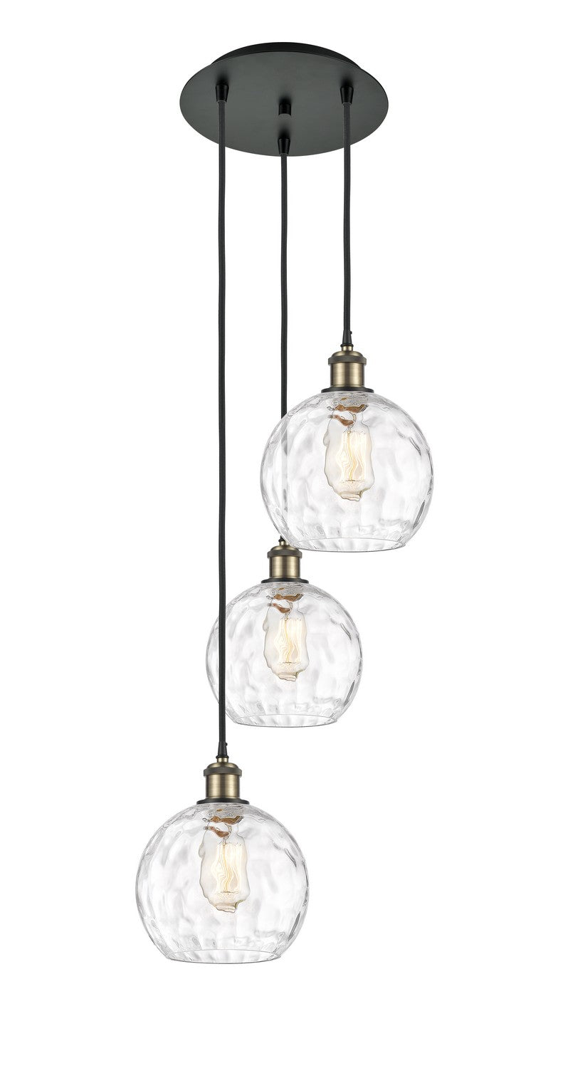 Innovations 113B-3P-BAB-G1215-8 LED Pendant, Black Antique Brass