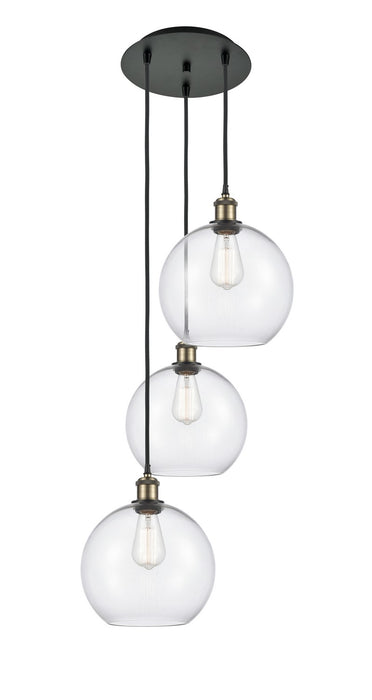 Innovations 113B-3P-BAB-G122-10 LED Pendant, Black Antique Brass