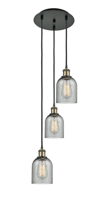 Innovations 113B-3P-BAB-G257 LED Pendant, Black Antique Brass