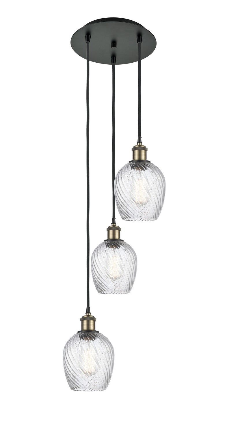Innovations 113B-3P-BAB-G292 LED Pendant, Black Antique Brass
