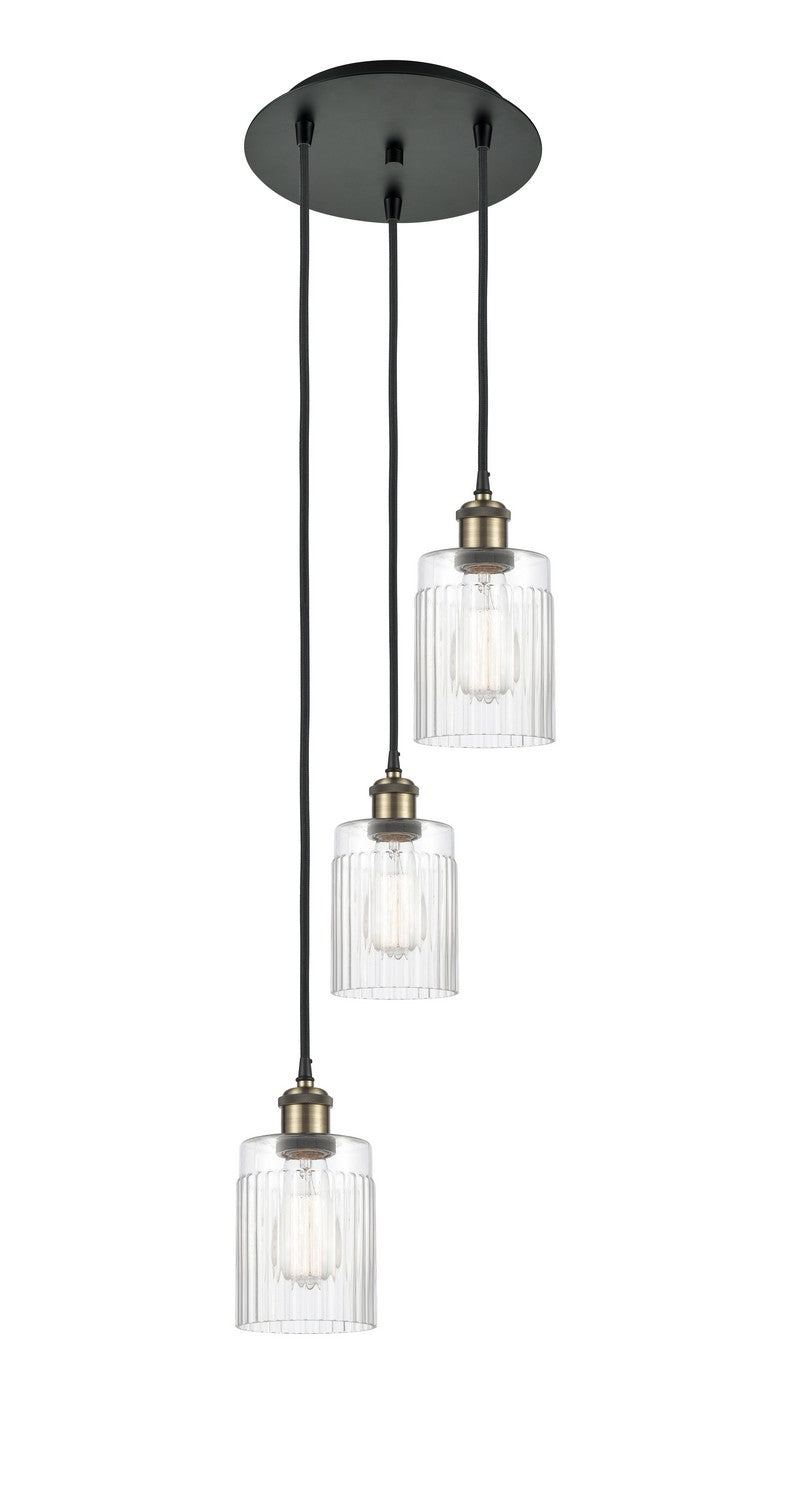 Innovations 113B-3P-BAB-G342 LED Pendant, Black Antique Brass